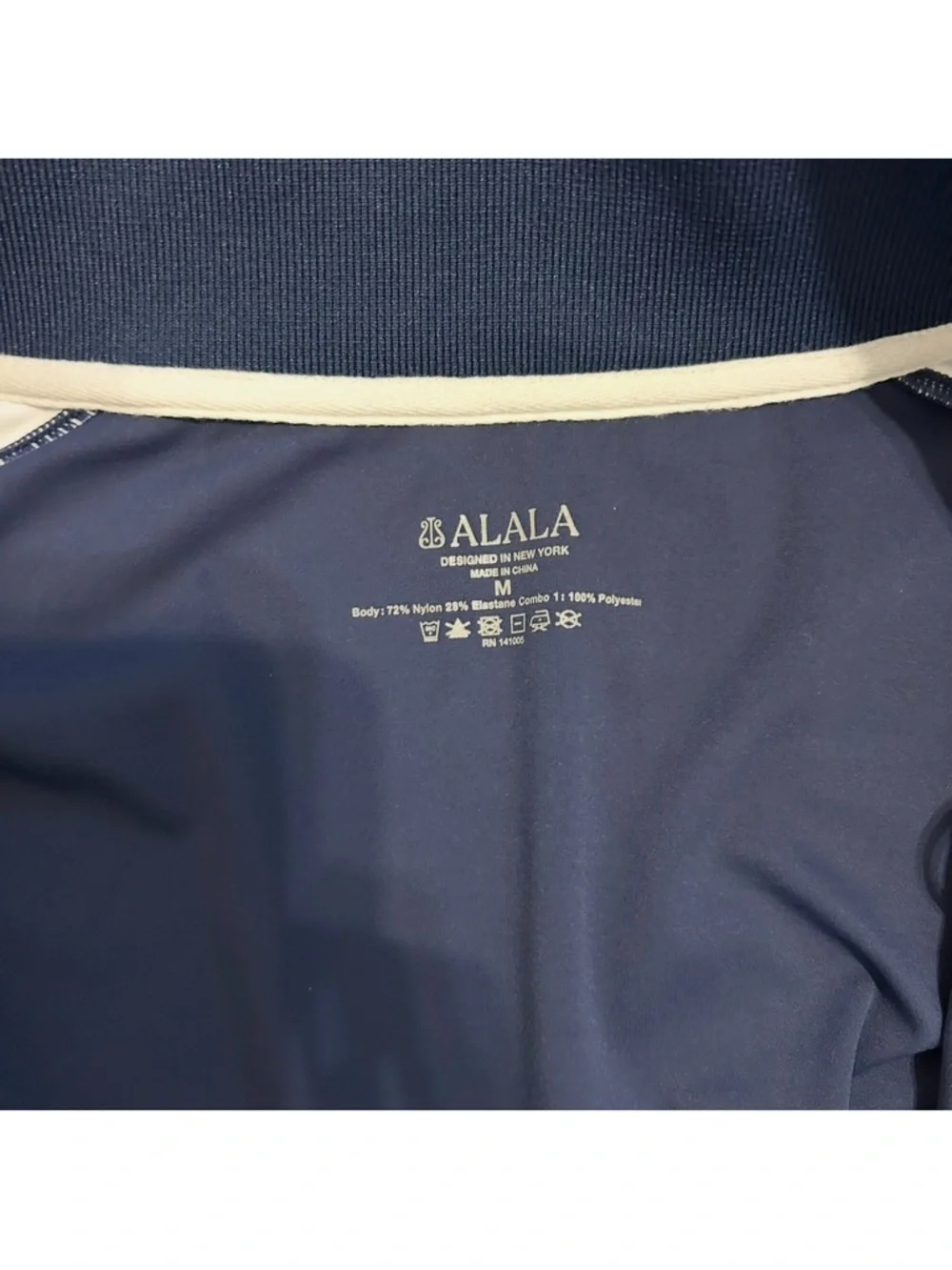 ALALA Navy Track Jacket + Jogger Set Women’s Athleisure Matching Set Small